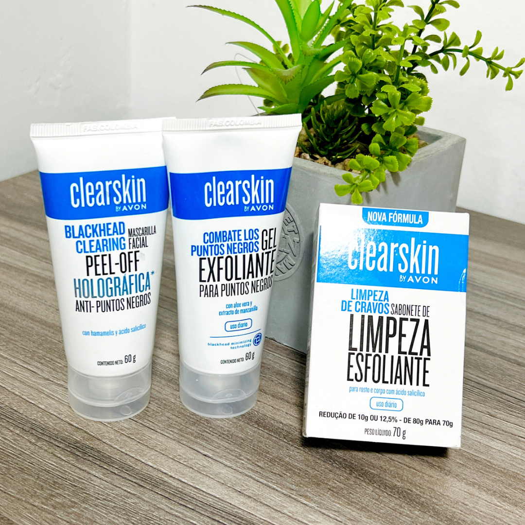 Kit Clearskin dile fin a puntos negros e imperfecciones x3 productos