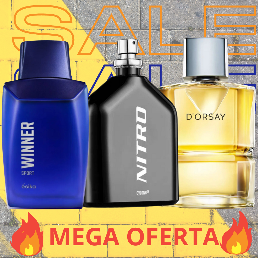 SOLO POR HOY: Set de Perfumes Winner + Nitro + Dorsay🔥✨+55% OFF🔥✨