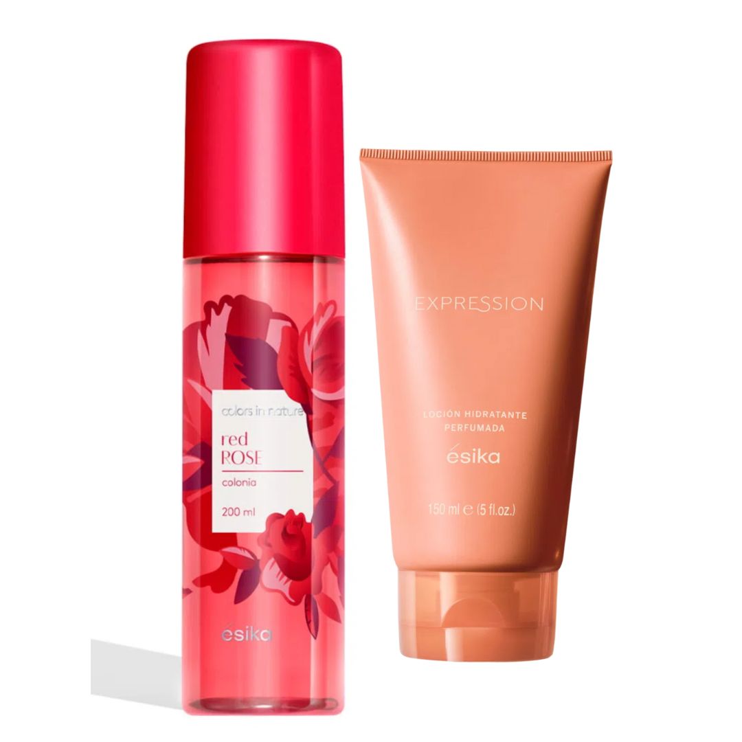 Set Colonia Red Rose + Crema Expression